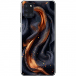 Mobile case for Samsung Galaxy A21s with Fiery silk design