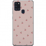 Mobile case for Samsung Galaxy A21s with Cherry design