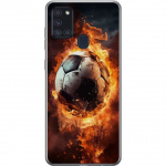 Mobile case for Samsung Galaxy A21s with Football design