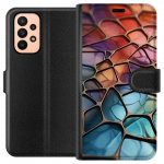 Wallet case for Samsung Galaxy A23 with Metallic pattern design