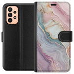 Wallet case for Samsung Galaxy A23 with Marble design