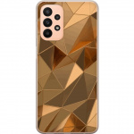 Mobile case for Samsung Galaxy A23 with 3D Gold design