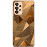 Mobile case for Samsung Galaxy A33 5G with 3D Gold design