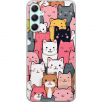 Mobile case for Samsung Galaxy A34 with Cat pattern design