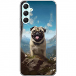 Mobile case for Samsung Galaxy A34 with Happy Dog design