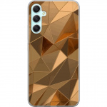 Mobile case for Samsung Galaxy A34 with 3D Gold design