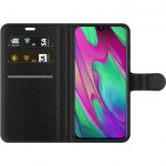 Wallet case for Samsung Galaxy A40 with Strawberries design