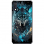 Mobile case for Samsung Galaxy A40 with Wolf design