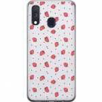 Mobile case for Samsung Galaxy A40 with Strawberries design