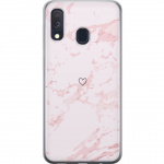 Mobile case for Samsung Galaxy A40 with Pink Heart design