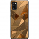 Mobile case for Samsung Galaxy A41 with 3D Gold design