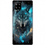 Mobile case for Samsung Galaxy A42 5G with Wolf design