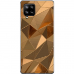 Mobile case for Samsung Galaxy A42 5G with 3D Gold design