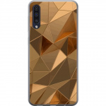 Mobile case for Samsung Galaxy A50 with 3D Gold design