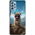 Mobile case for Samsung Galaxy A52 5G with Happy Dog design