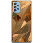 Mobile case for Samsung Galaxy A52 5G with 3D Gold design