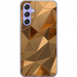Mobile case for Samsung Galaxy A54 with 3D Gold design
