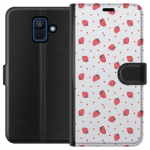 Wallet case for Samsung Galaxy A6 (2018) with Strawberries design
