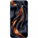 Mobile case for Samsung Galaxy A6 (2018) with Fiery silk design