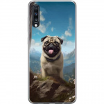 Mobile case for Samsung Galaxy A70 with Happy Dog design