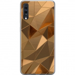Mobile case for Samsung Galaxy A70 with 3D Gold design