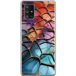 Mobile case for Samsung Galaxy A71 5G with Metallic pattern design