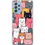 Mobile case for Samsung Galaxy A72 5G with Cat pattern design