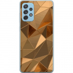 Mobile case for Samsung Galaxy A72 5G with 3D Gold design