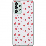 Mobile case for Samsung Galaxy A73 5G with Strawberries design