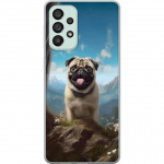 Mobile case for Samsung Galaxy A73 5G with Happy Dog design
