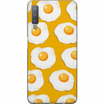 Mobile case for Samsung Galaxy A7 (2018) with Fried egg design