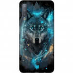 Mobile case for Samsung Galaxy A7 (2018) with Wolf design
