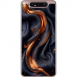 Mobile case for Samsung Galaxy A80 with Fiery silk design