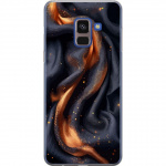 Mobile case for Samsung Galaxy A8 (2018) with Fiery silk design