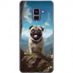 Mobile case for Samsung Galaxy A8 (2018) with Happy Dog design