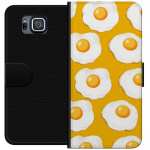 Wallet case for Samsung Galaxy Alpha with Fried egg design
