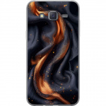 Mobile case for Samsung Galaxy J5 with Fiery silk design