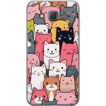 Mobile case for Samsung Galaxy J5 with Cat pattern design