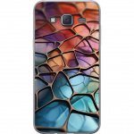Mobile case for Samsung Galaxy J5 with Metallic pattern design