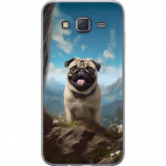 Mobile case for Samsung Galaxy J5 with Happy Dog design
