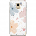 Mobile case for Samsung Galaxy J6 with Flowers design