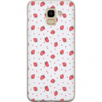 Mobile case for Samsung Galaxy J6 with Strawberries design