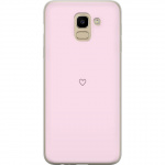 Mobile case for Samsung Galaxy J6 with Heart design
