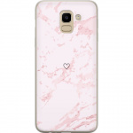Mobile case for Samsung Galaxy J6 with Pink Heart design