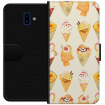 Wallet case for Samsung Galaxy J6+ with Glassy design