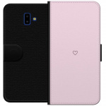 Wallet case for Samsung Galaxy J6+ with Heart design