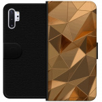 Wallet case for Samsung Galaxy Note10+ with 3D Gold design