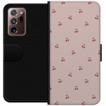 Wallet case for Samsung Galaxy Note20 Ultra with Cherry design