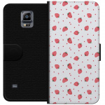 Wallet case for Samsung Galaxy Note 4 with Strawberries design