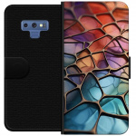 Wallet case for Samsung Galaxy Note9 with Metallic pattern design